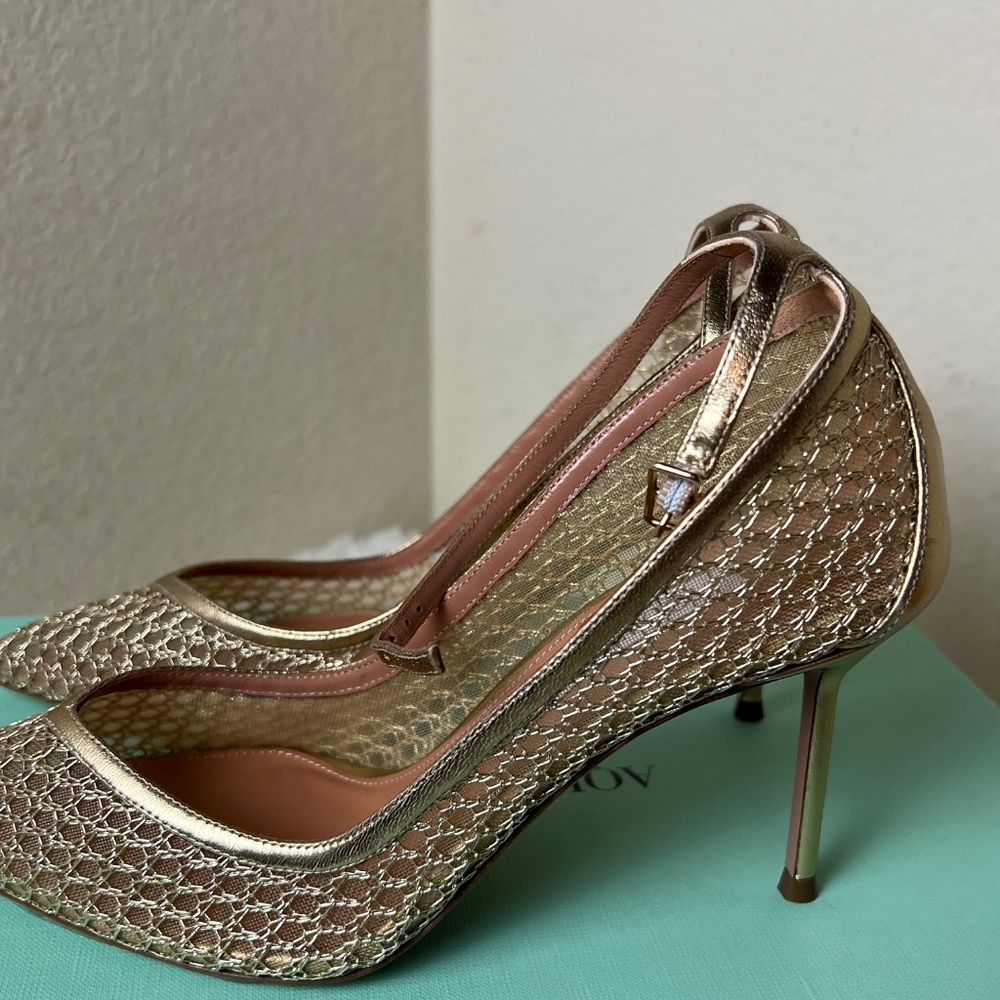 Aquazzura Asha Mesh Pump 85 Women's Size: 6.5 | IT 36.5 - Picture 4 of 8